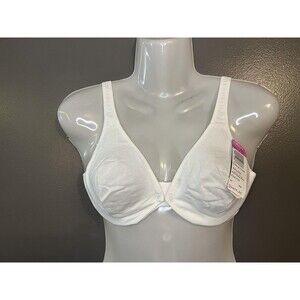 Vintage Olga Baby N Me Nursing Bra Womens 34C White Maternity Underwire Seamless